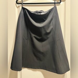 M1059 - Calvin Klein Black Asymmetrical A-Line Skirt